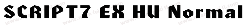 SCRIPT7 EX HU Normal字体转换